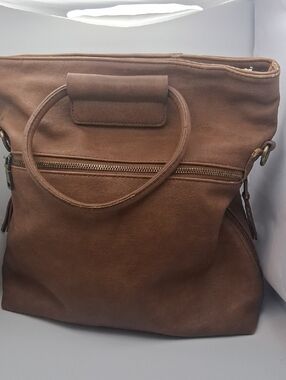 Classic Brown Leather Hobo Bag